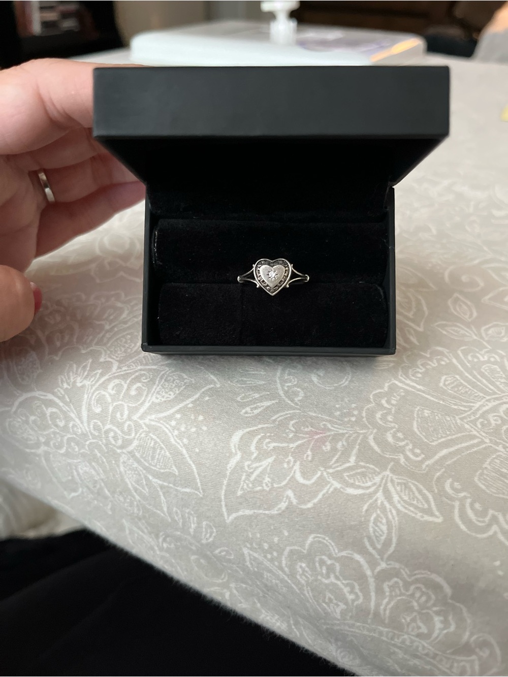 Sterling Silver Heart Ring REGALROSE - Picture 3 of 4